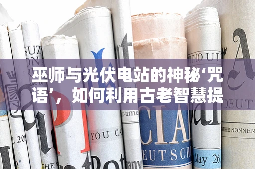 巫师与光伏电站的神秘‘咒语’，如何利用古老智慧提升能效？