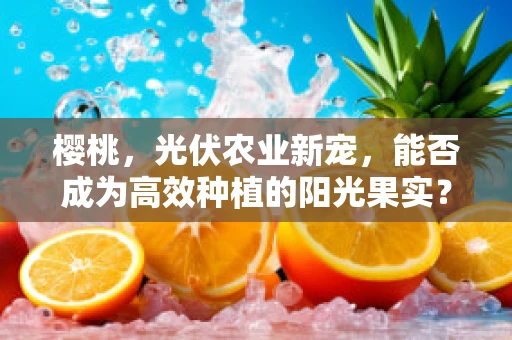 樱桃，光伏农业新宠，能否成为高效种植的阳光果实？
