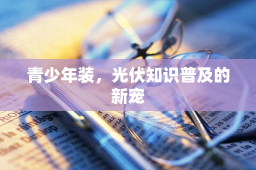 青少年装，光伏知识普及的新宠