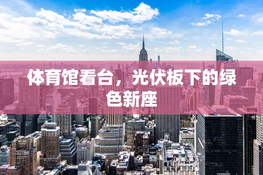 体育馆看台，光伏板下的绿色新座