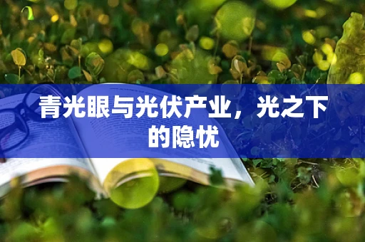青光眼与光伏产业，光之下的隐忧