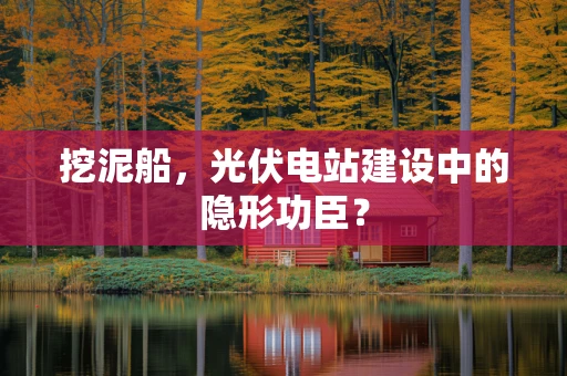 挖泥船，光伏电站建设中的隐形功臣？