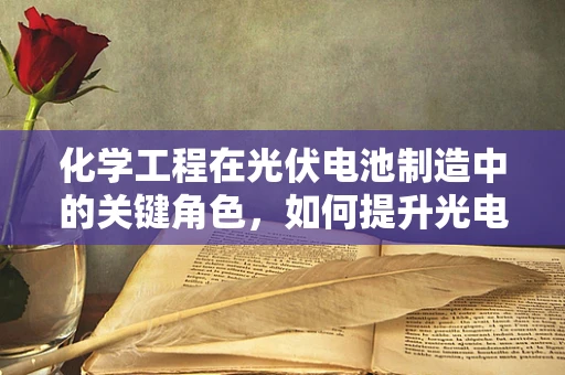 化学工程在光伏电池制造中的关键角色，如何提升光电转换效率？