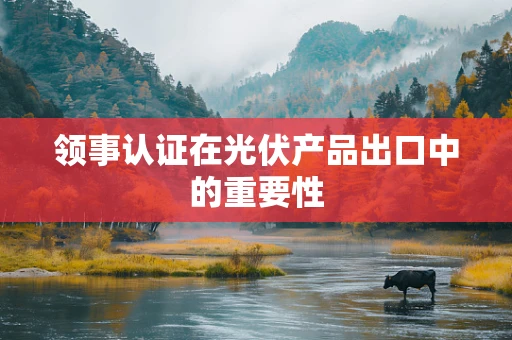 领事认证在光伏产品出口中的重要性