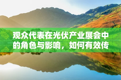 观众代表在光伏产业展会中的角色与影响，如何有效传递信息与反馈？