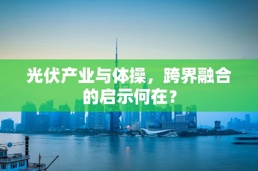 光伏产业与体操，跨界融合的启示何在？