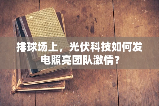 排球场上，光伏科技如何发电照亮团队激情？