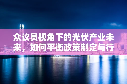 众议员视角下的光伏产业未来，如何平衡政策制定与行业发展的关系？