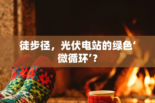 徒步径，光伏电站的绿色‘微循环’？