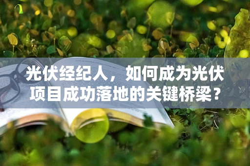 光伏经纪人，如何成为光伏项目成功落地的关键桥梁？