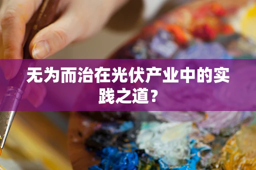 无为而治在光伏产业中的实践之道？