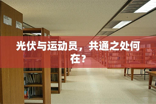 光伏与运动员，共通之处何在？