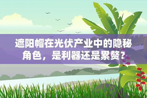 遮阳帽在光伏产业中的隐秘角色，是利器还是累赘？