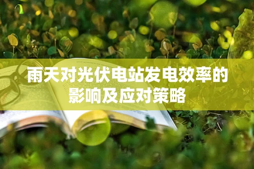 雨天对光伏电站发电效率的影响及应对策略