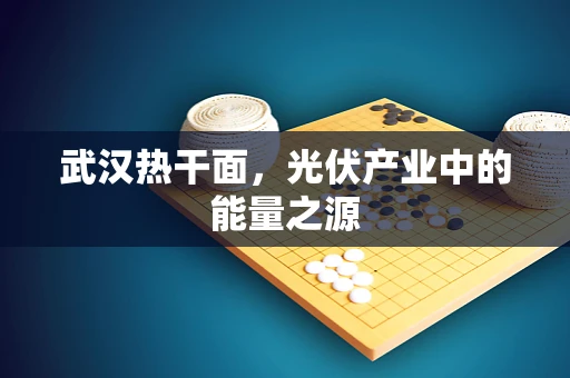 武汉热干面，光伏产业中的能量之源