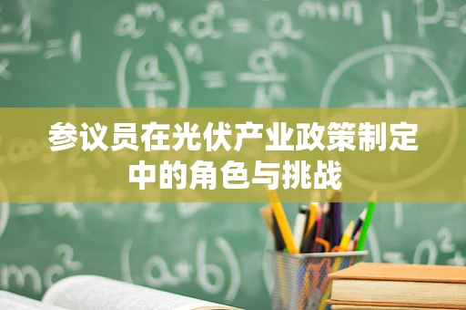 参议员在光伏产业政策制定中的角色与挑战