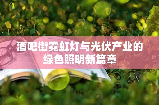 酒吧街霓虹灯与光伏产业的绿色照明新篇章