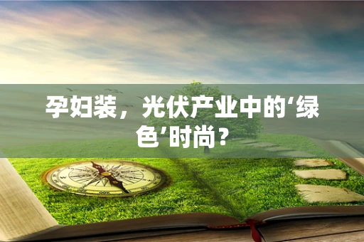 孕妇装，光伏产业中的‘绿色’时尚？