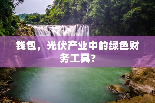 钱包，光伏产业中的绿色财务工具？