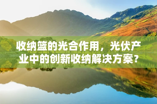 收纳篮的光合作用，光伏产业中的创新收纳解决方案？