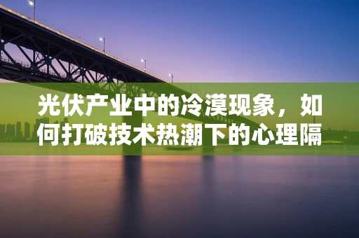 光伏产业中的冷漠现象，如何打破技术热潮下的心理隔阂？