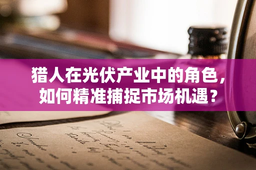 猎人在光伏产业中的角色，如何精准捕捉市场机遇？