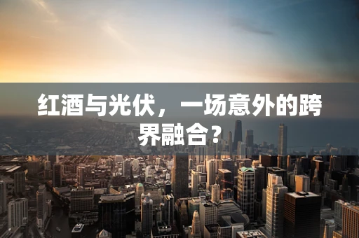 红酒与光伏，一场意外的跨界融合？