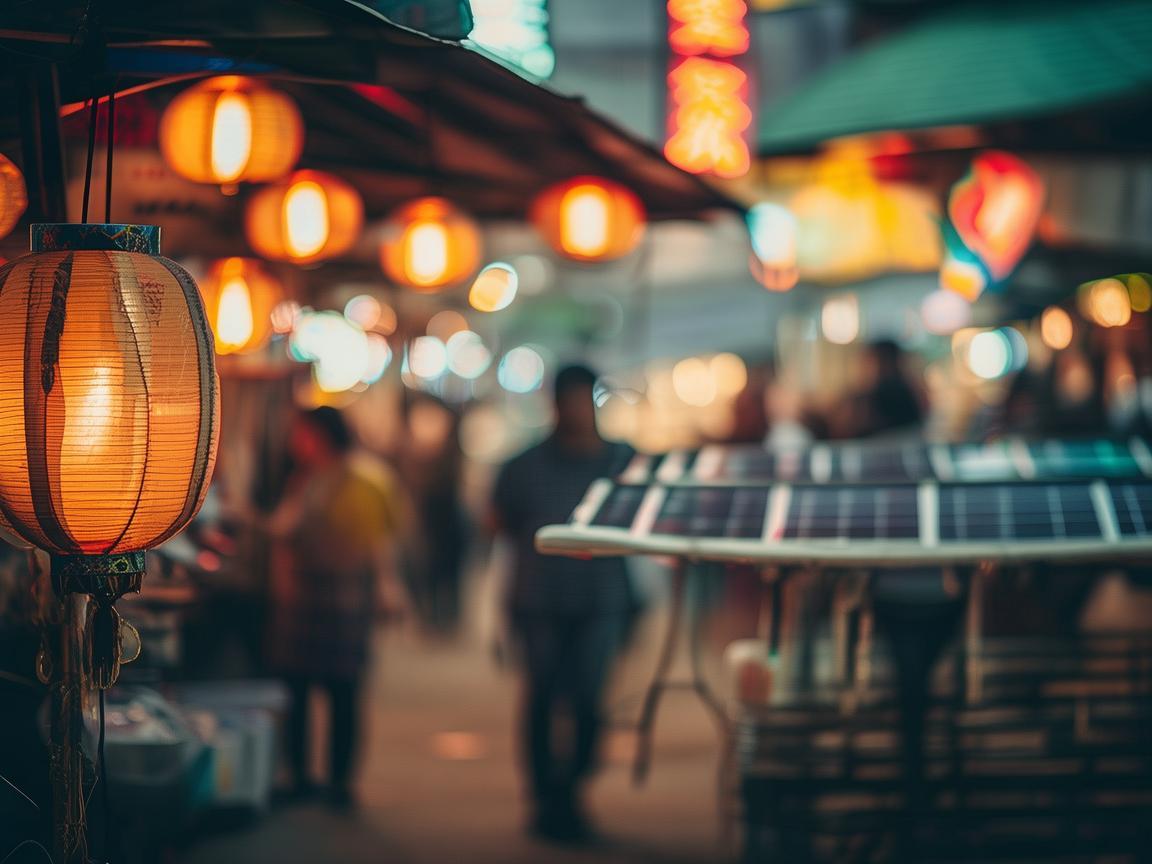 夜市摊的光明，光伏发电在流动商业中的潜力与挑战