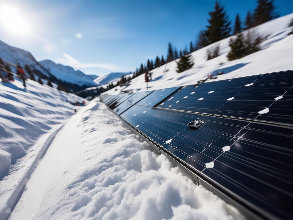 如何利用光伏技术为滑雪场地提供绿色能源？