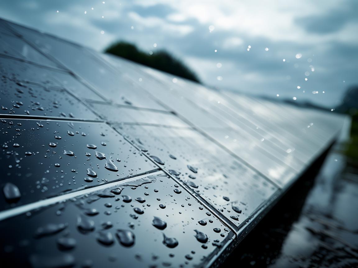 雨水对光伏板的影响，是福音还是挑战？